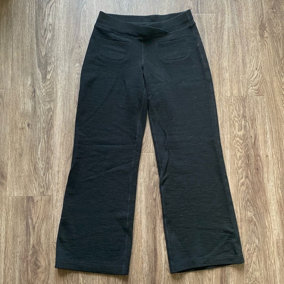 VGUC Ibex Izzi Merino Wool Pull On Pants with Crossover Waistband - Picture 1 of 14